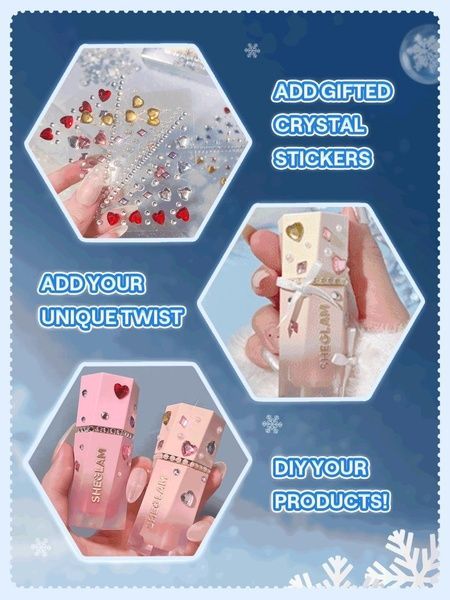 Подарочный набор жидкие румяна+хайлайтер Sheglam Festive Glow Gift Set-Rose Ritual & Glass Heart 504-9b1 фото