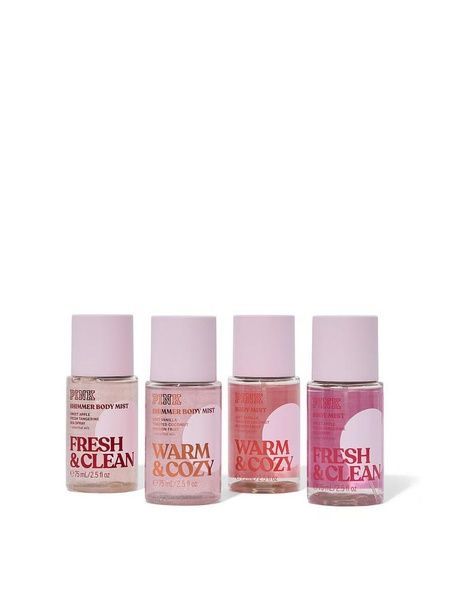 Подарунковий набір міні-містів (4 шт) PINK Victoria's Secret Exclusive Shimmer Mist Gift Set 25165595 фото