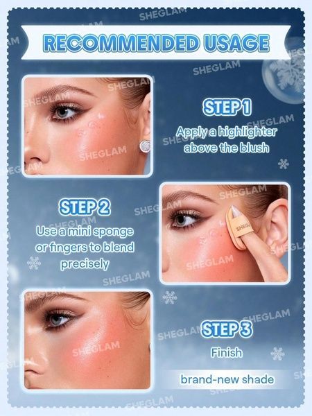 Подарочный набор жидкие румяна+хайлайтер Sheglam Festive Glow Gift Set-Rose Ritual & Glass Heart 504-9b1 фото