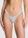 Трусики-стринги женские хлопковые PINK Victoria's Secret Logo Cotton Shine Micro Thong красные qlo-900-fmk фото 1
