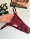 Трусики-стринги женские кружевные Victoria's Secret&nbsp;Lace String Thong Panty бордовые  h0g-zxg-ngd фото 2