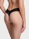 Трусики-стринги женские кружевные Victoria's Secret Lace Thong Panty черные vjb-tzk-1gg фото 2