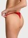 Трусики-стринги женские кружевные Victoria's Secret Heart Lace String Thong Panty красные h8f-zkw-n3u фото 3