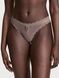 Трусики-стринги жіночі люксові Victoria's Secret Lace-Trim Thong Panty коричневі  v6r-x98-mn5 фото 1