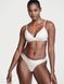 Трусики-стринги женские хлопковые Victoria's Secret Logo Cotton Thong Panty светло-серые 4gv-xh2-a2y фото 3