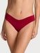 Трусики-стринги женские бесшовные Victoria's Secret No Show Strappy Thong Panty красные ikv-y9y-5i9 фото 1