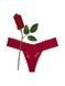 Трусики-стринги женские кружевные Victoria's Secret Lacie Rose Valentine Thong Panty красные ivq-6zc-5ri фото 1