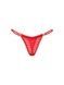 Трусики-стринги женские кружевные Victoria's Secret Heart Lace String Thong Panty красные h8f-zkw-n3u фото 2