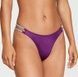 Стринги люксовые со стразами фуксия Victoria's Secret Double Shine Strap Smooth Thong Panty фиолетовые pre-scl-ejj фото 1