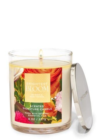 Свеча ароматическая BRIGHTEST BLOOM Bath&Body Works c32-358 фото