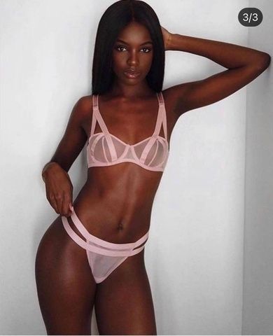 Комплект белья Victoria's Secret пудровый 32А+XS 4a4-cb2 фото