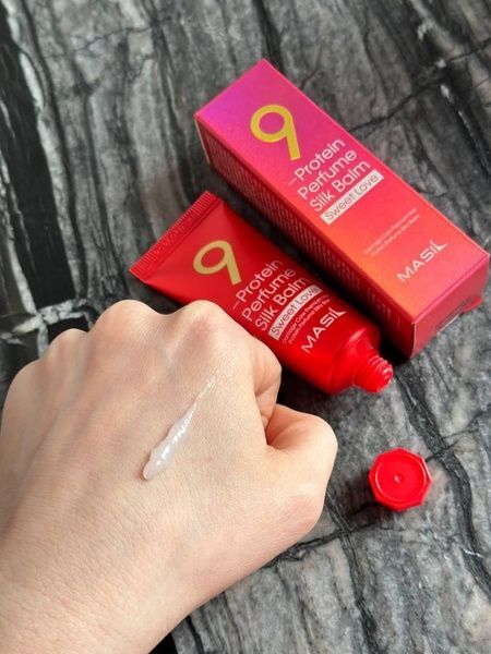 Бальзам несмываемый для защиты волос с гибискусом и розой Masil 9 Protein Perfume Silk Balm Sweet Love, 20мл i04-743 фото