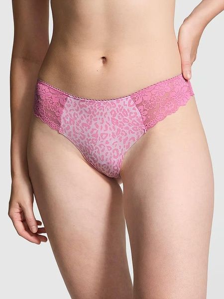 Трусики-стрінги жіночі безшовні PINK Victoria's Secret No-Show Thong Panty рожеві y1s-931-by1 фото