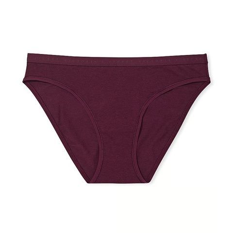 Трусики-бикини женские Victoria's Secret Stretch Cotton Bikini Panty бордовые 4g0-2n1-rwo фото