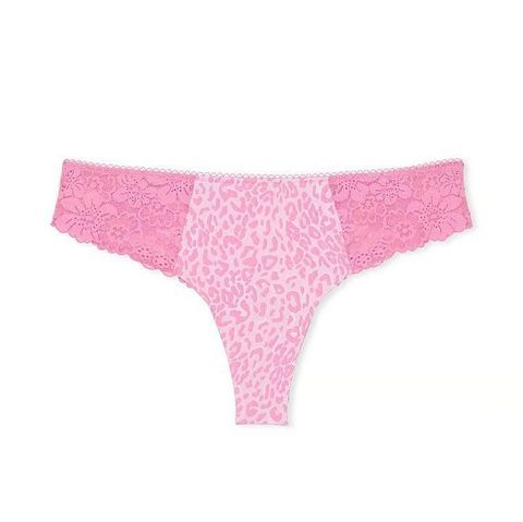 Трусики-стринги женские бесшовные PINK Victoria's Secret No-Show Thong Panty розовые y1s-931-by1 фото