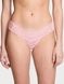 Трусики-стрінги жіночі мереживні Victoria's Secret Lace Thong Panty рожеві 4fa-gne-w3s фото 3