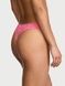 Трусики-стринги хлопковые Victoria's Secret Cotton Lace-Waist Thong Panty розовые  ss2-cq7-qgo фото 2