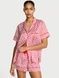 Пижама сатиновая белая (шорты+сорочка) Victoria's Secret Signature Satin Short Pajama Set kji-0xa-x1v фото 1