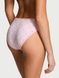 Трусики-бикини женские хлопковые Victoria's Secret Lace-Waist Bikini Panty розовые  zv7-4ki-fo4 фото 2