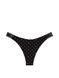 Трусики-стринги женские хлопковые PINK Victoria's Secret Logo Cotton High-Leg Thong черные zfk-jlk-w9j фото 2