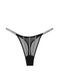 Трусики-стринги женские люксовые со стразами Victoria's Secret Sheer Shine Thong Panty черные ijo-omp-jg5 фото 4