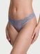 Трусики-стрінги жіночі мереживні Victoria's Secret Eyelet Mesh Thong Panty сині tt4-hm4-30v фото 1