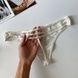 Трусики-стринги люксовые Victoria's Secret Thong Panty белые 4ha-7kp-azh фото 2