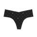 Трусики-стрінги жіночі безшовні Victoria's Secret No-Show Thong Panty чорні у горошок css-ngc-l5u фото 1