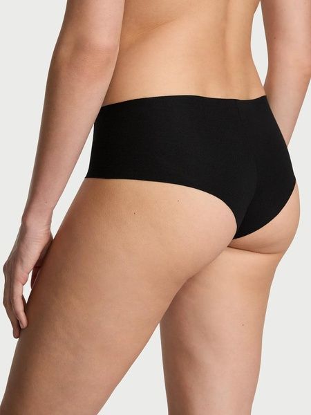 Трусики-чики женские бесшовные Victoria's Secret No-Show Thong Panty черные xm8-c18-658 фото