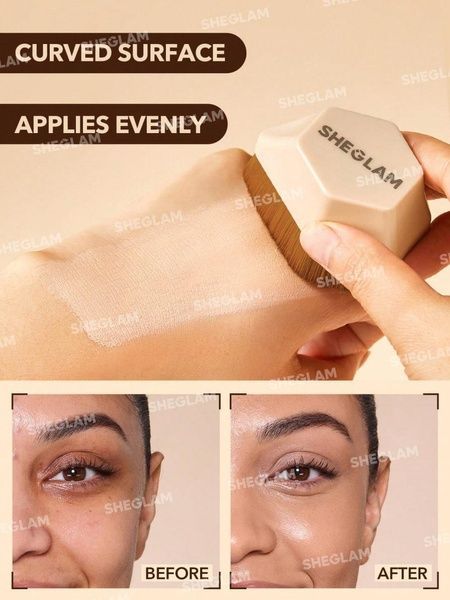 Пензлик широкий для тональної основи Sheglam Skin Magnet Foundation Brush 4c8-5bi фото