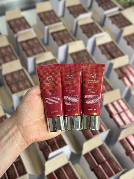 Тональний BB крем з ідеальним покриттям MIssha M PERFECT COVER BB CREAM SPF42/PA+++, 20 мл № 23 - Природний Бежевий kau-5y0-ip1 фото