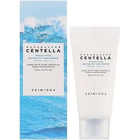 Солнцезащитный крем-сыворотка Skin1004 Madagascar Centella Hyalu-Cica Water-Fit Sun Serum SPF50+ PA++++ 15 мл 774-b37 фото