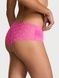 Трусики-чики женские кружевные Victoria's Secret Cotton Lace-Trim Cheeky Panty розовые  8i5-pwz-0rt фото 1