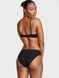 Трусики-бикини женские хлопковые Victoria's Secret Stretch Cotton Bikini Panty черные y5u-ih9-3dw фото 3