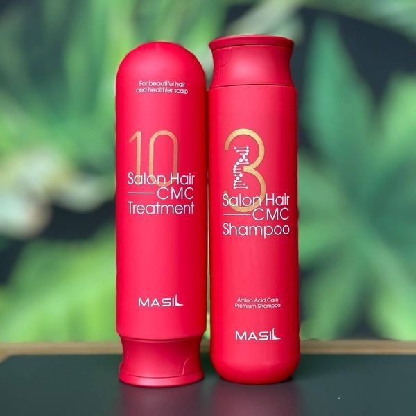 Восстанавливающий бальзам для волос с керамидами Masil 10 Salon Hair CMC Treatment, 300 мл 4b7-648 фото
