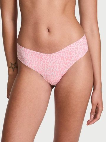Трусики-стринги женские бесшовные Victoria's Secret No-Show Thong Panty розовые  agn-zr2-izp фото
