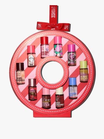 Подарочный набор мини-мистов PINK Victoria's Secret 10-Piece Mini Mist Wreath Gift Set 25165597 фото