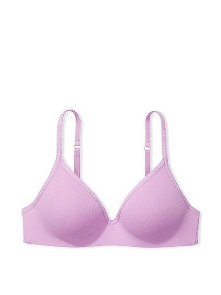 Бюстгальтер без пуш-ап Victoria's Secret Lightly-Lined Wireless Bra сиреневый tv0-jid-gti фото