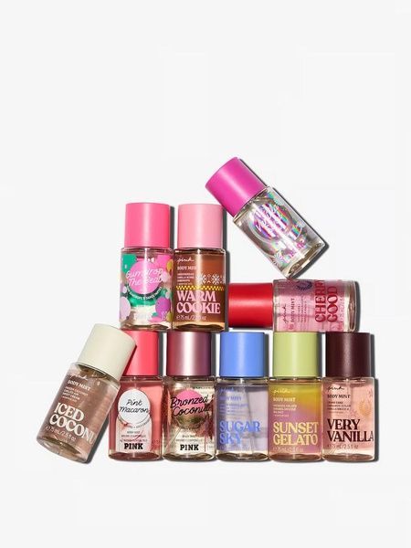 Подарочный набор мини-мистов PINK Victoria's Secret 10-Piece Mini Mist Wreath Gift Set 25165597 фото