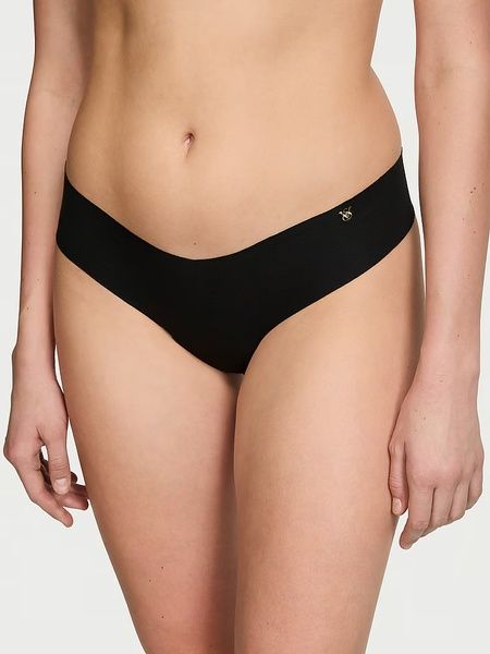 Трусики-стринги женские бесшовные Victoria's Secret No-Show Thong Panty черные 440-3u1-i14 фото