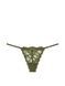 Трусики-стрінги жіночі люксові мереживні Victoria's Secret Lace Adjustable V-String Panty зелені s6v-i0z-yfu фото 3
