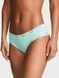 Трусики-чіки жіночі бавовняні Victoria's Secret Lace Trim Cotton Lace-Waist Cheeky Panty бірюзові  1pl-bvd-4tf фото 1