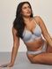 Трусики-стринги женские хлопковые с логотипом Victoria's Secret Logo Cotton Shine Patch Thong Panty серые dxg-efd-7j8 фото 3