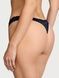 Трусики-стринги жіночі мереживні Victoria's Secret Lace Ultra-Mini Scoop Thong Panty сині  unj-ope-iyf фото 3