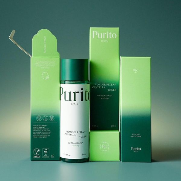 Заспокійливий тонік з центелою Purito Wonder Releaf Centella Toner 200 мл PURITO-00061 фото