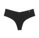 Трусики-стринги женские бесшовные Victoria's Secret No-Show Thong Panty черные 440-3u1-i14 фото 1