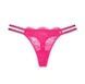 Стринги люксовые кружевные со стразами, розовые Victoria's Secret Double Shine Strap Lace Thong Panty 6gh-lz2-79r фото 1