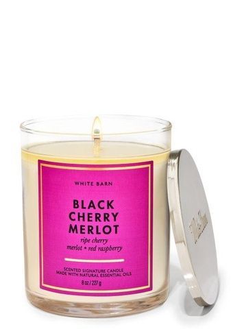 Свеча ароматическая Black Cherry Merlot Bath&Body Works 227 г 020-a1a фото