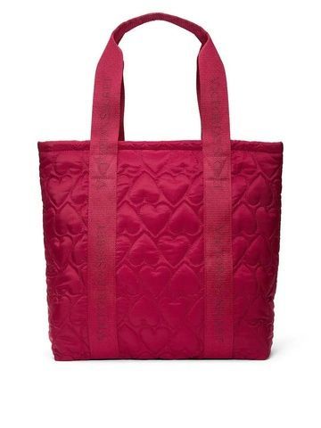 Сумка бордовая Victoria's Secret VS Quilted Puffer Tote 434-893 фото