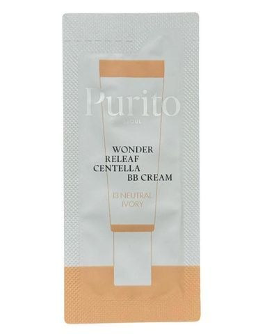 Пробник ВВ крем с экстрактом центели Purito Seoul Wonder Releaf Centella BB Cream тон 13 1 мл 7i7-522 фото